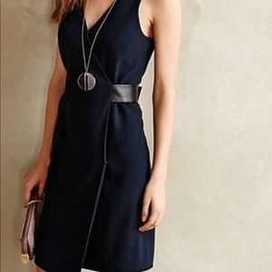 Anthropologie Blue Wrap Dress by 4C